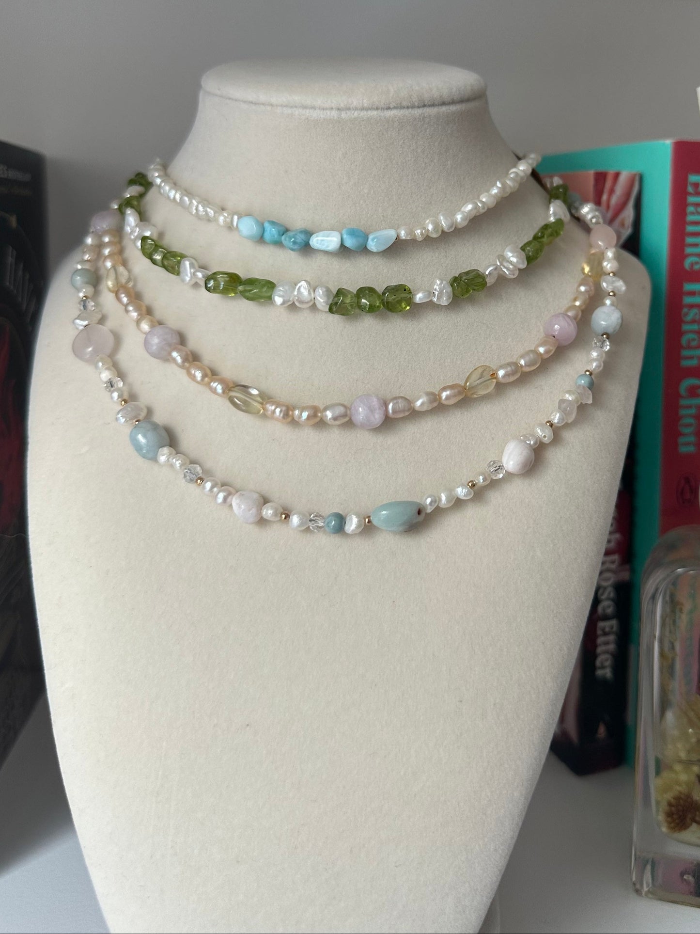 Pearl & Peridot Necklace